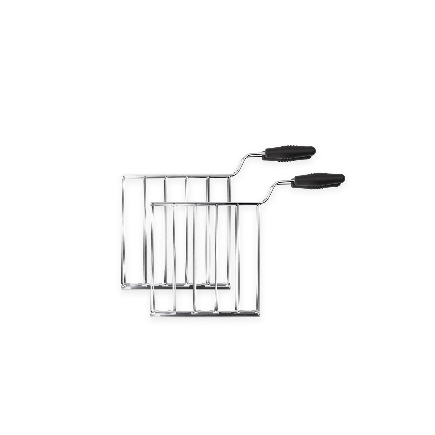 SMEG TSF01 Toaster: 2-slice retro toaster with sandwich racks, 6 levels, defrost, bagel mode, stylish black finish.