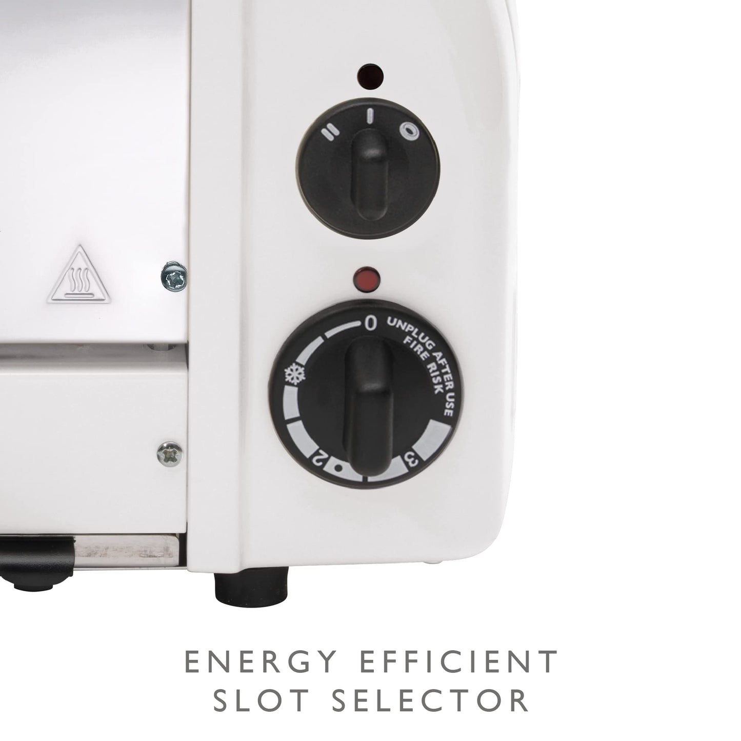 Dualit Classic White Toaster: 2-slice handmade toaster, replaceable elements, defrost, mechanical timer, durable premium design.